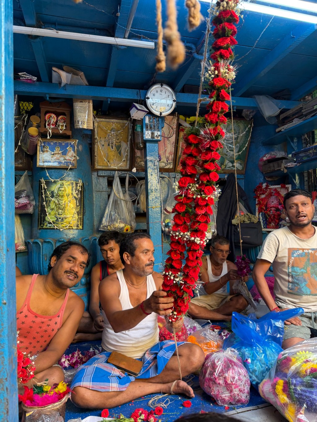 The Armenian Ghat and flower market.